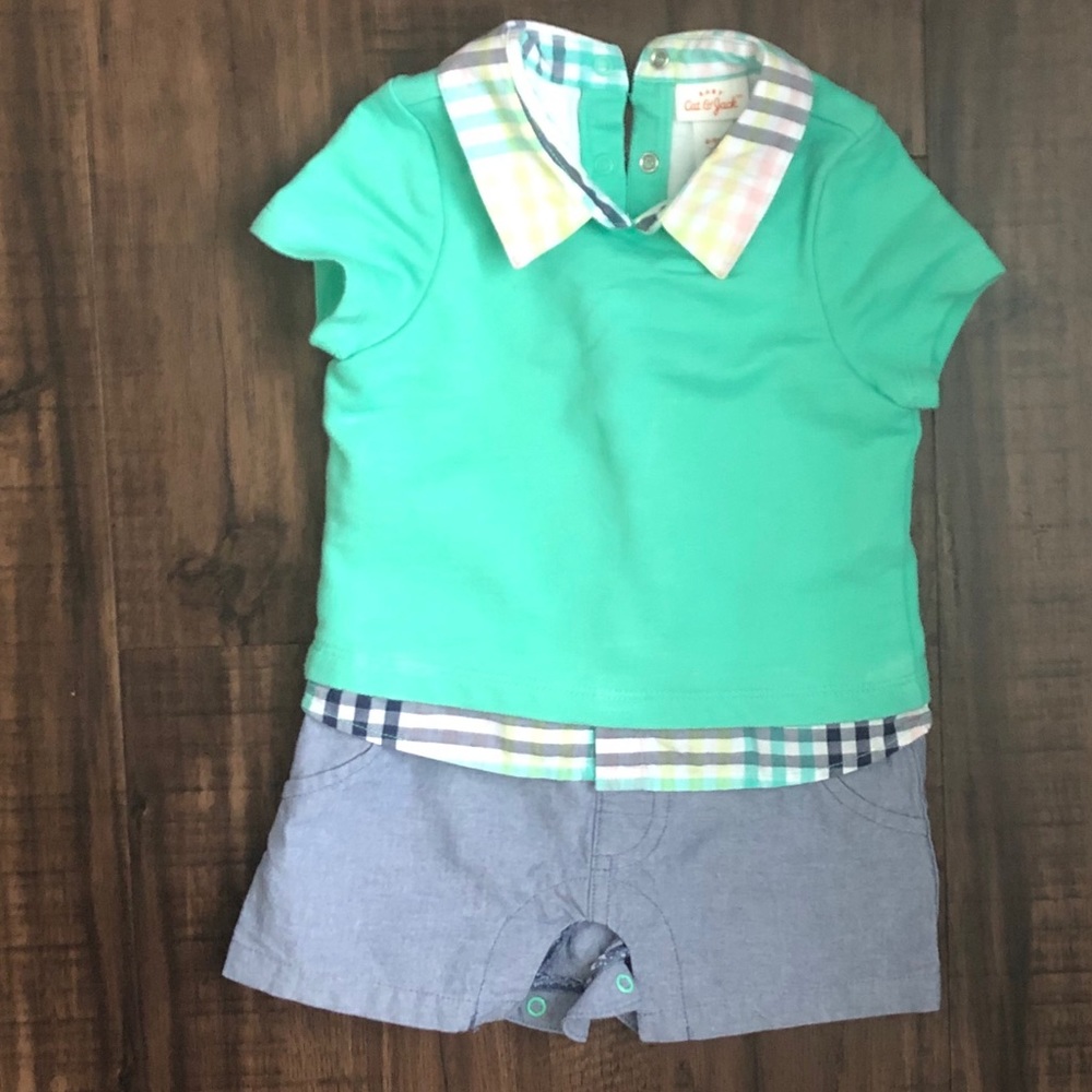 6-9M Preppy Onesie